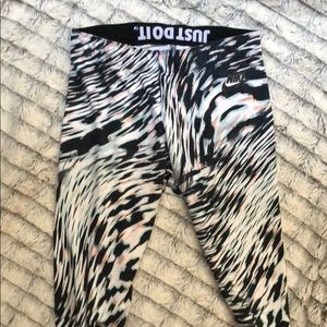Nike “JUST DO IT” multi colored long leg leggings